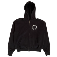 Load image into Gallery viewer, OVERSIZED VILLA DESIGN CO. CIRCLE ZIP-UP HOODIE
