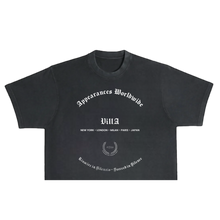 Load image into Gallery viewer, VillA Appearances Worldwide Oversized Garment Dyed Cropped Tee
