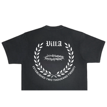 Load image into Gallery viewer, VillA Appearances Worldwide Oversized Garment Dyed Cropped Tee
